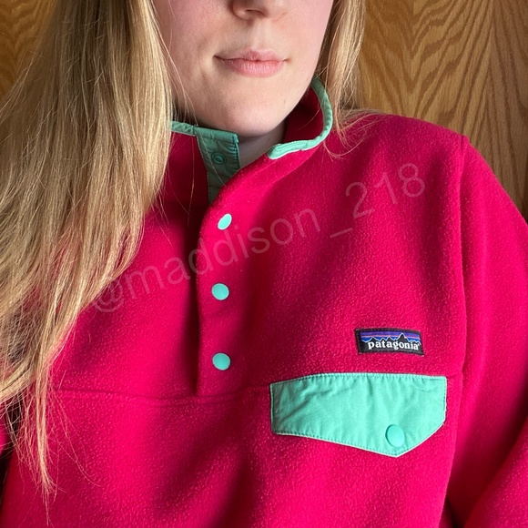 Patagonia Sweaters - Patagonia Synchilla Snap-T Fleece Large Pullover Portofino Pink L